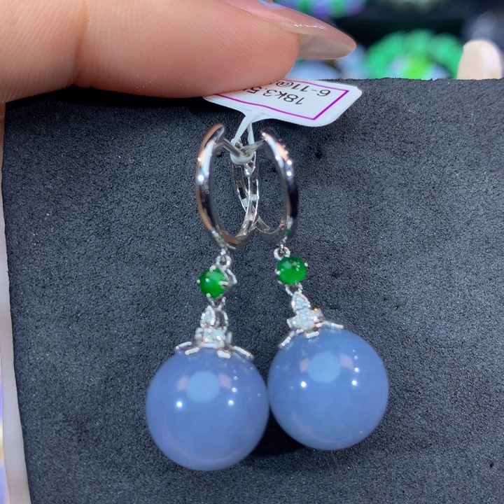 18K金镶嵌手链翡翠翡翠