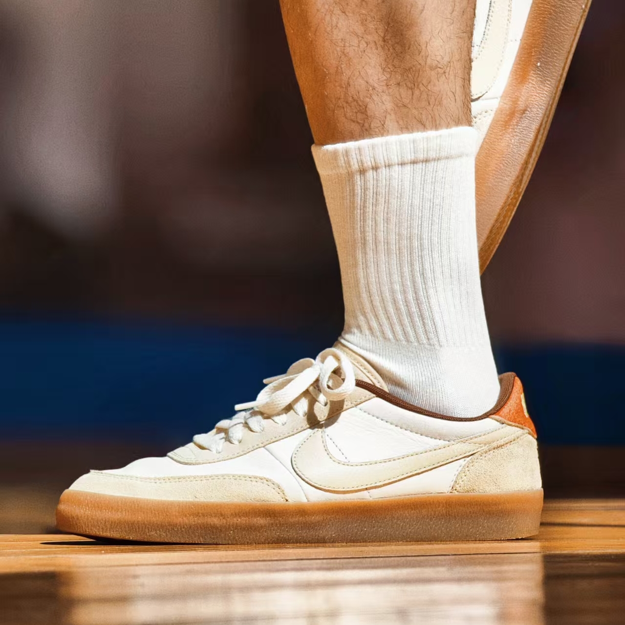 壳上  10A抗菌澳绒纯棉高筒袜秋冬毛巾底休闲袜体育生白袜