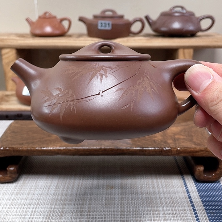 紫砂茶壶啊*哥原矿手工紫砂壶