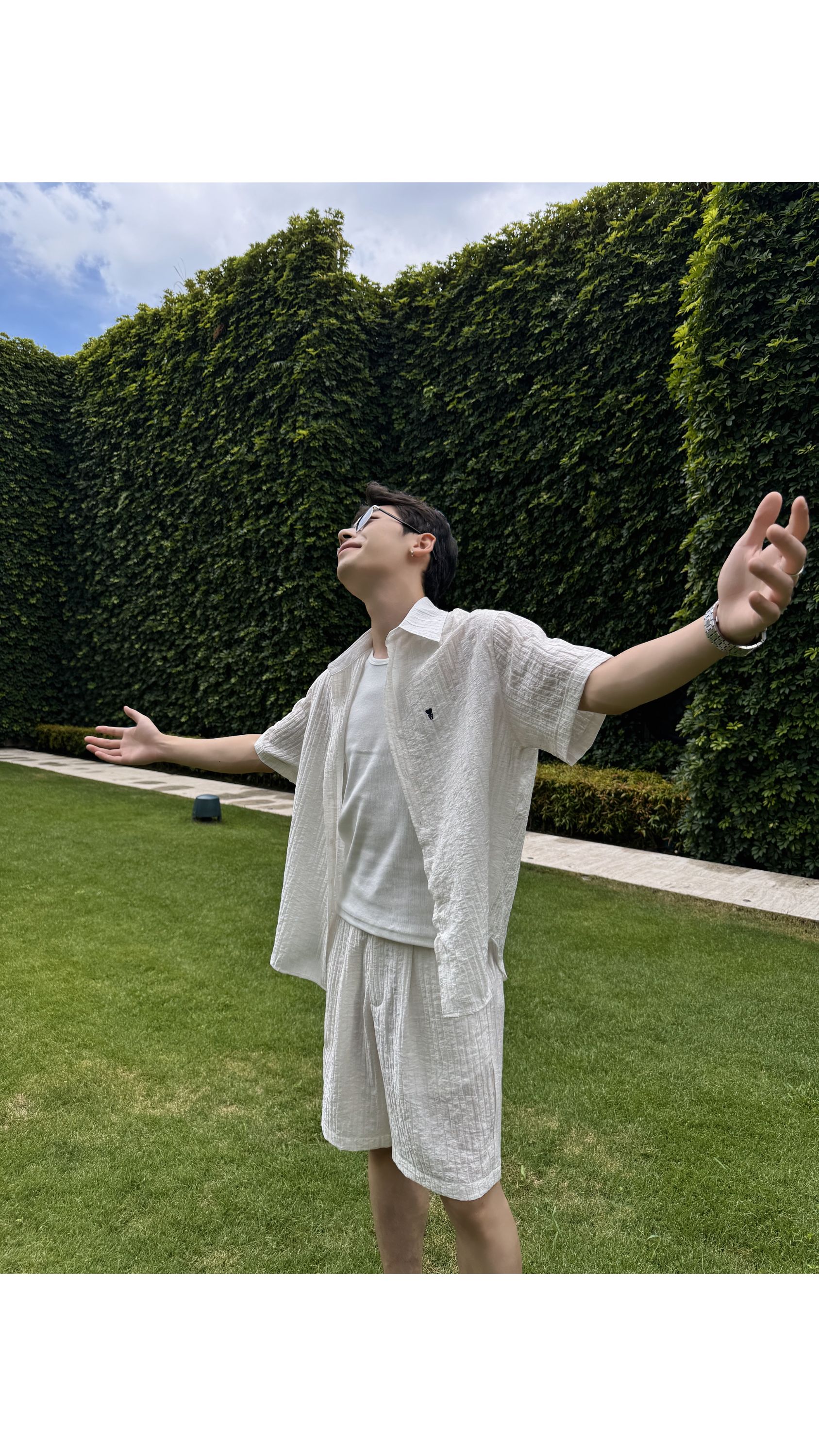 『夏日套装』新品夏季松弛感老钱风短袖衬衫套装休闲宽松慵懒感