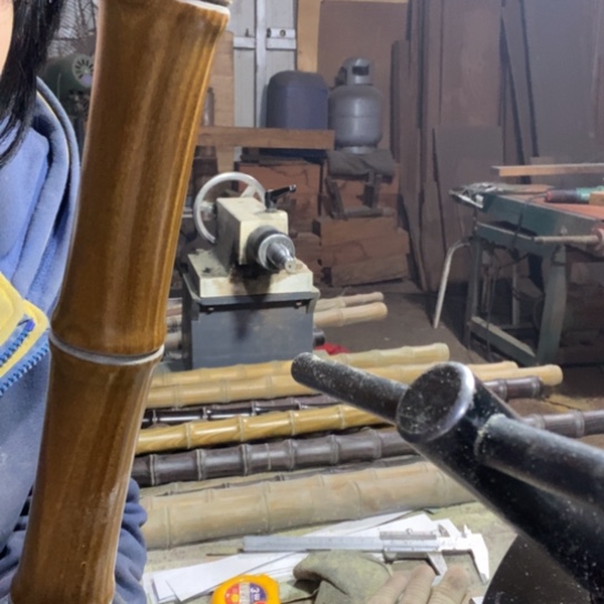 白*绿檀竹节107x3.4有干纹