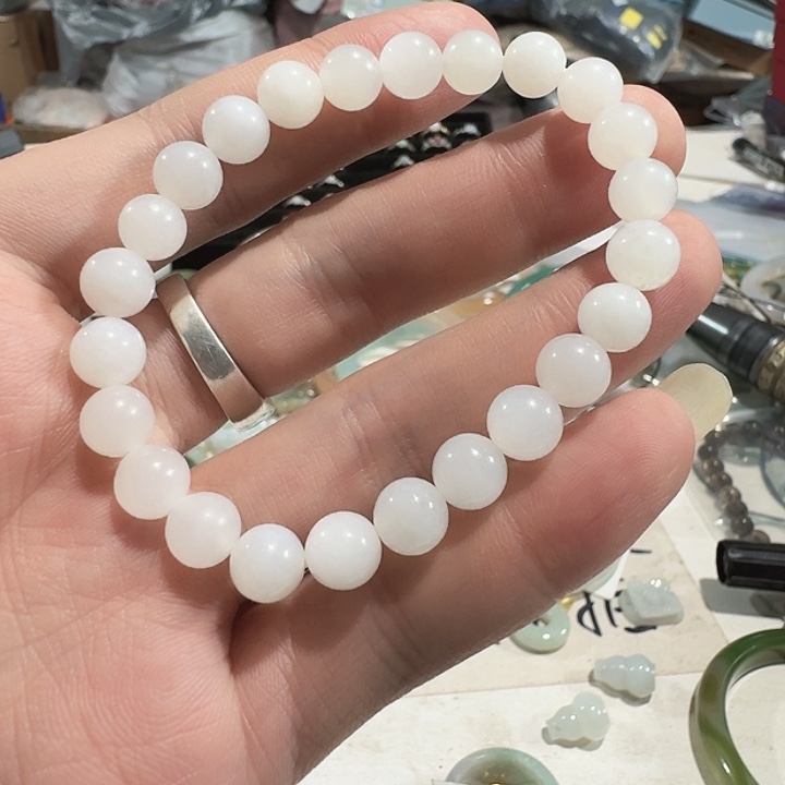7***6翡翠未镶嵌颈饰手串卡8#4984