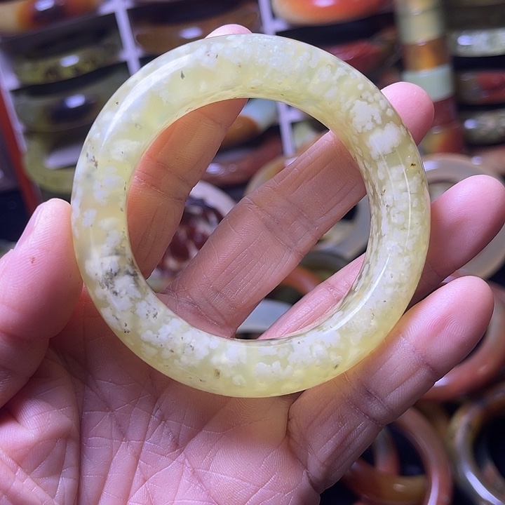 蛇纹石玉合金手镯