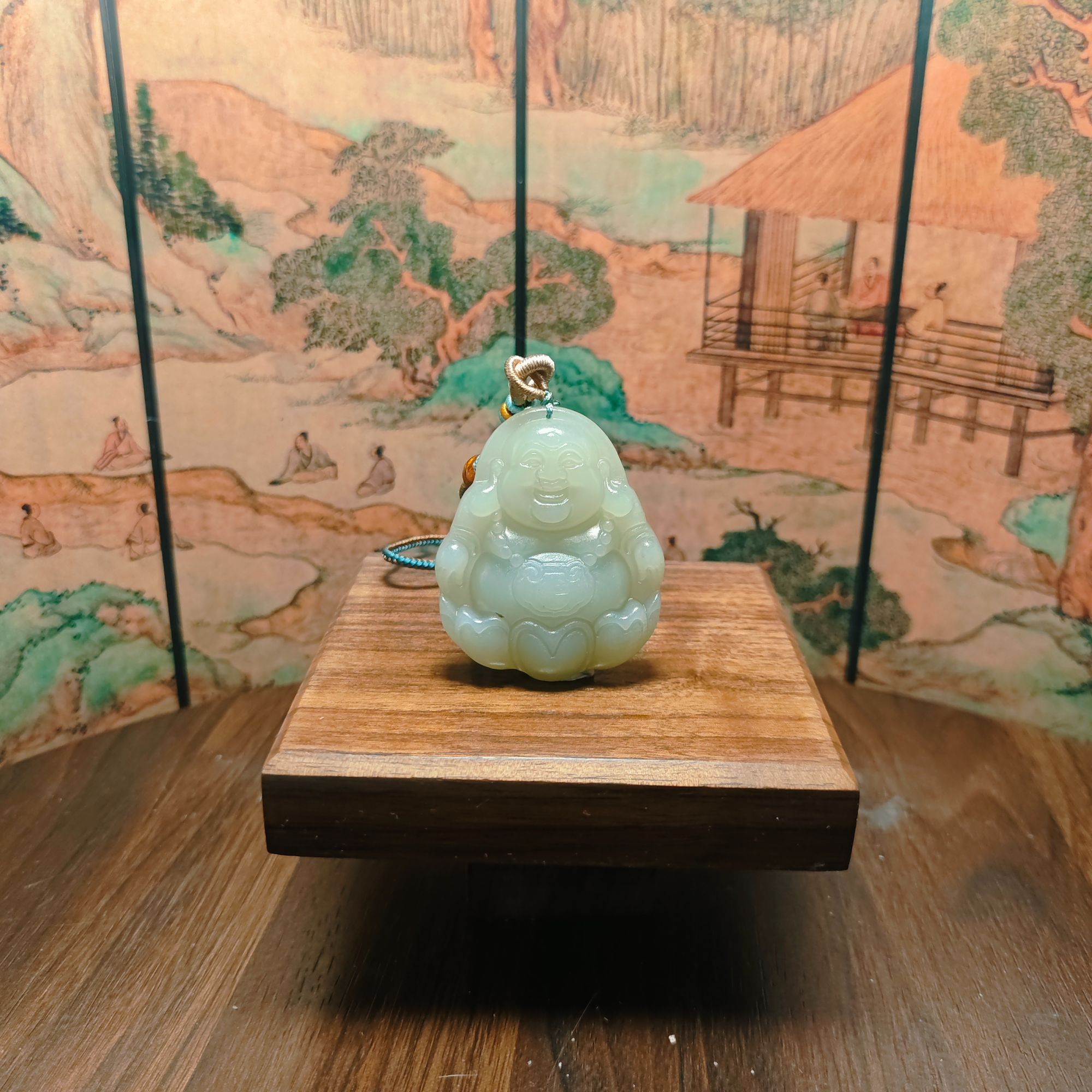 A和田玉佛公吊坠0437