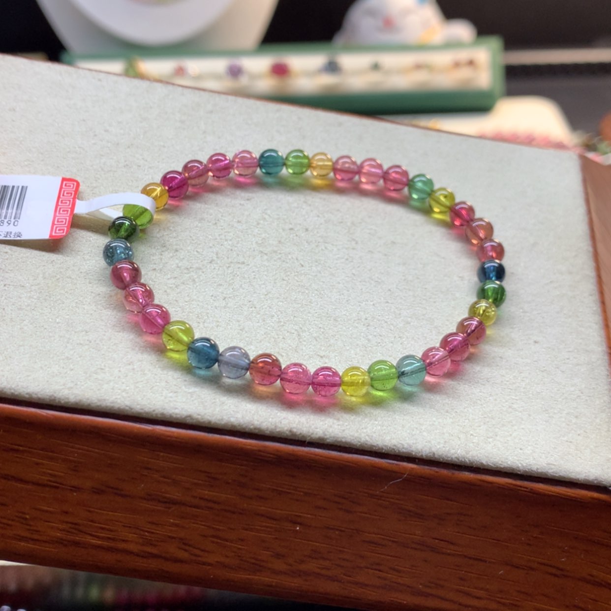 【闪购商品】碧玺手串未镶嵌彩虹碧玺5m