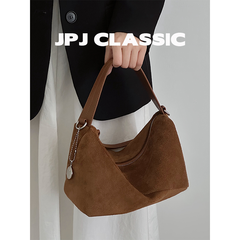 jpj磨砂牛皮饭盒包女城市慵懒风通勤软包手提包1926