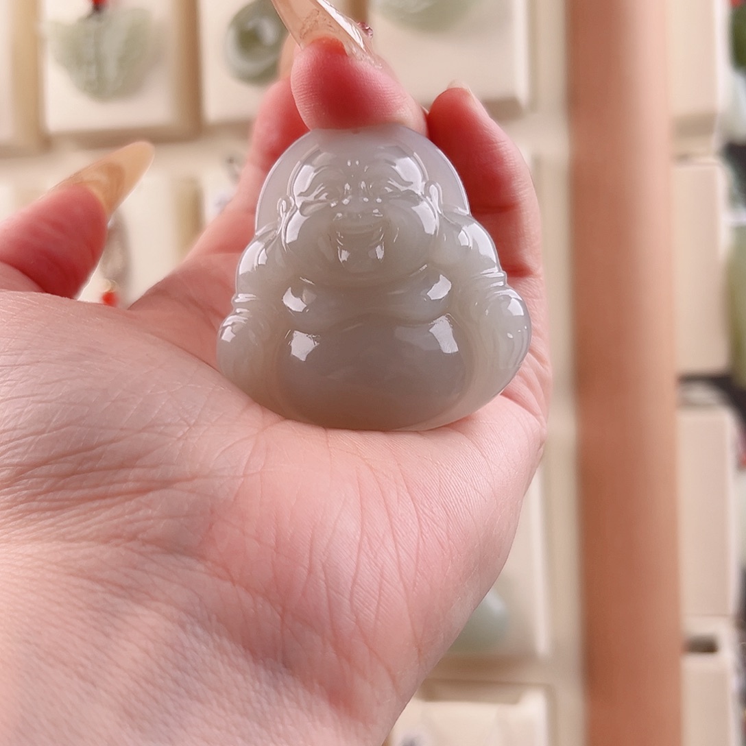 和田玉吊坠(不含链)未镶嵌拾**贝