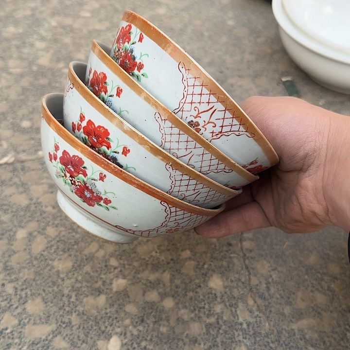 麦****瓷片摆件陶瓷盘子碗啥都有