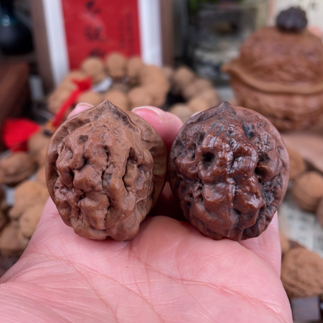 文玩核桃把件团龙37尺