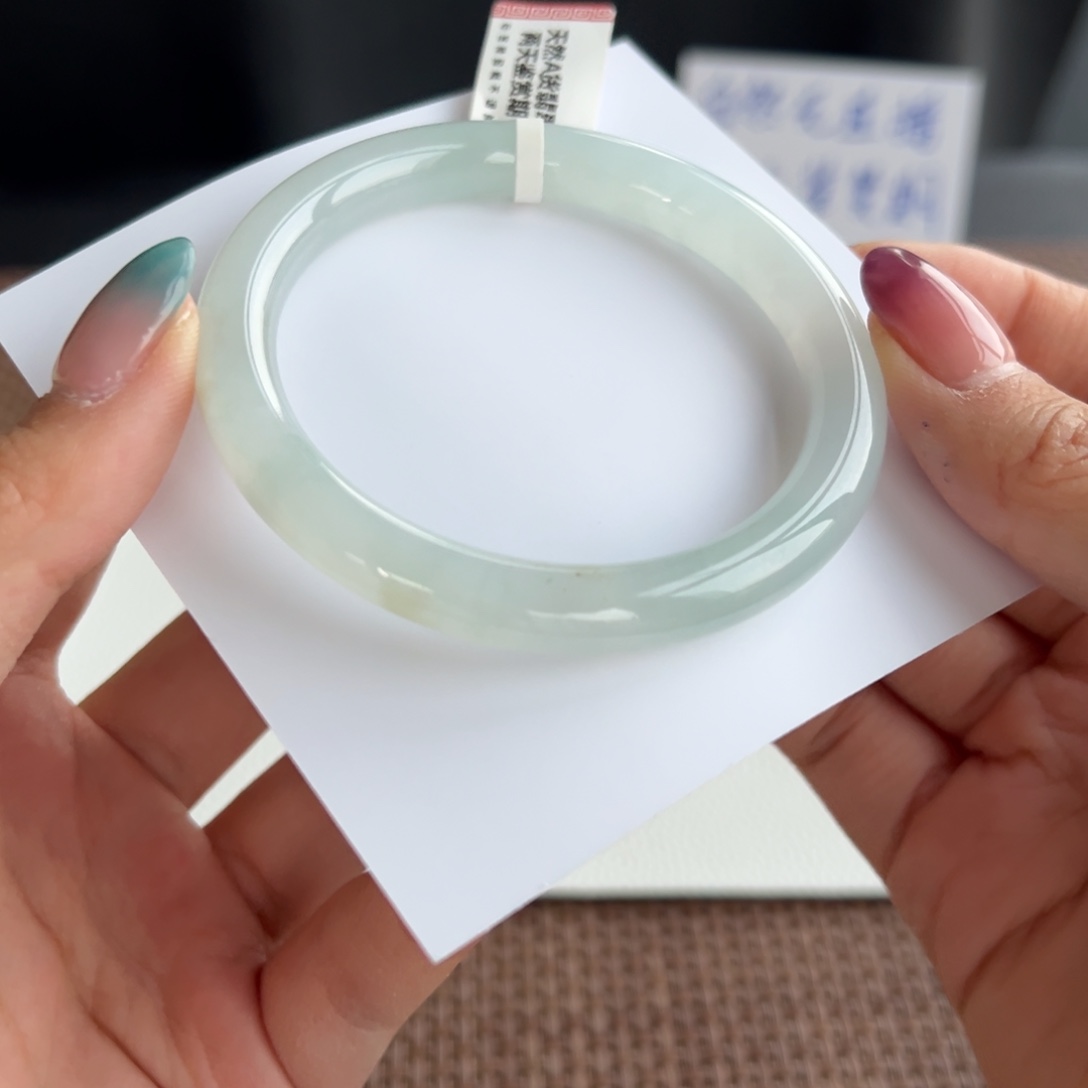 翡翠未镶嵌手镯18号 55.2