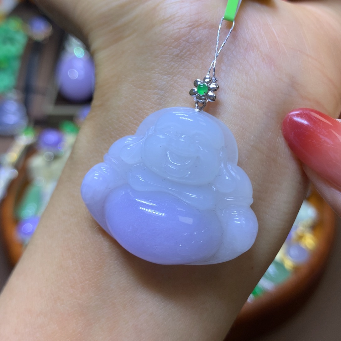 【闪购商品】翡翠颈饰18K金镶嵌翡翠