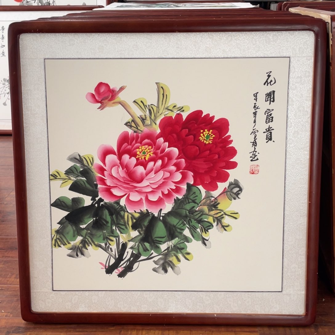 国画带框尺寸63*63厘米