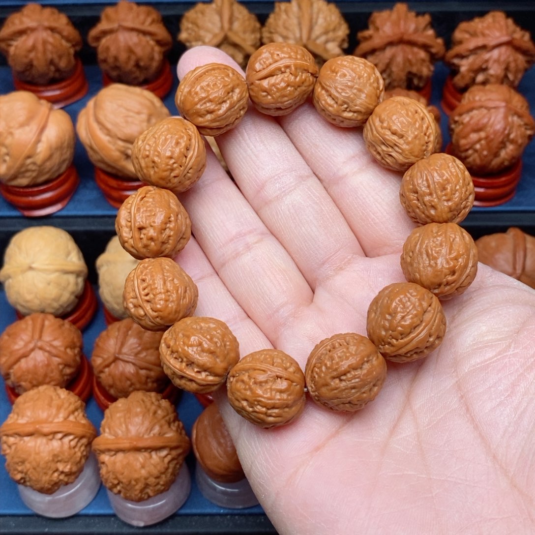 把件文玩核桃ㅤ****ㅤ手捻野生粗筋