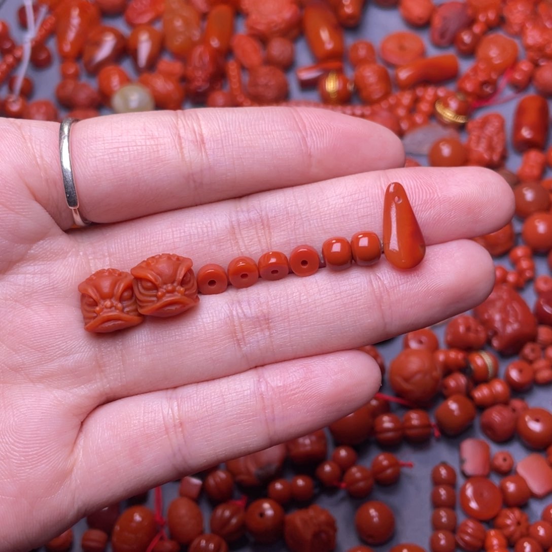 南红玛瑙配饰未镶嵌心**愿