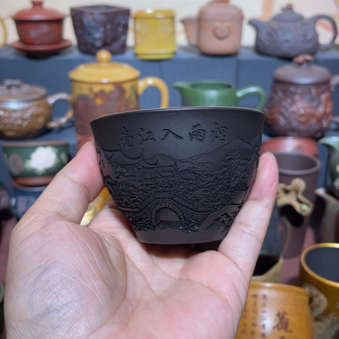 原矿紫砂手工主人杯
