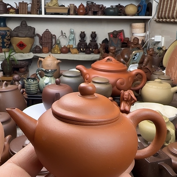 秋***雨茶壶红泥原矿紫砂