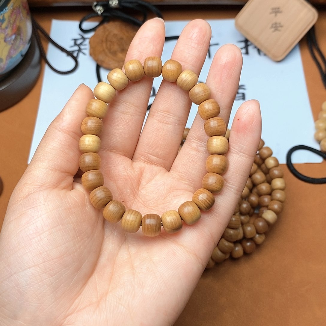 檀香木手串/手链8*9横纹手串