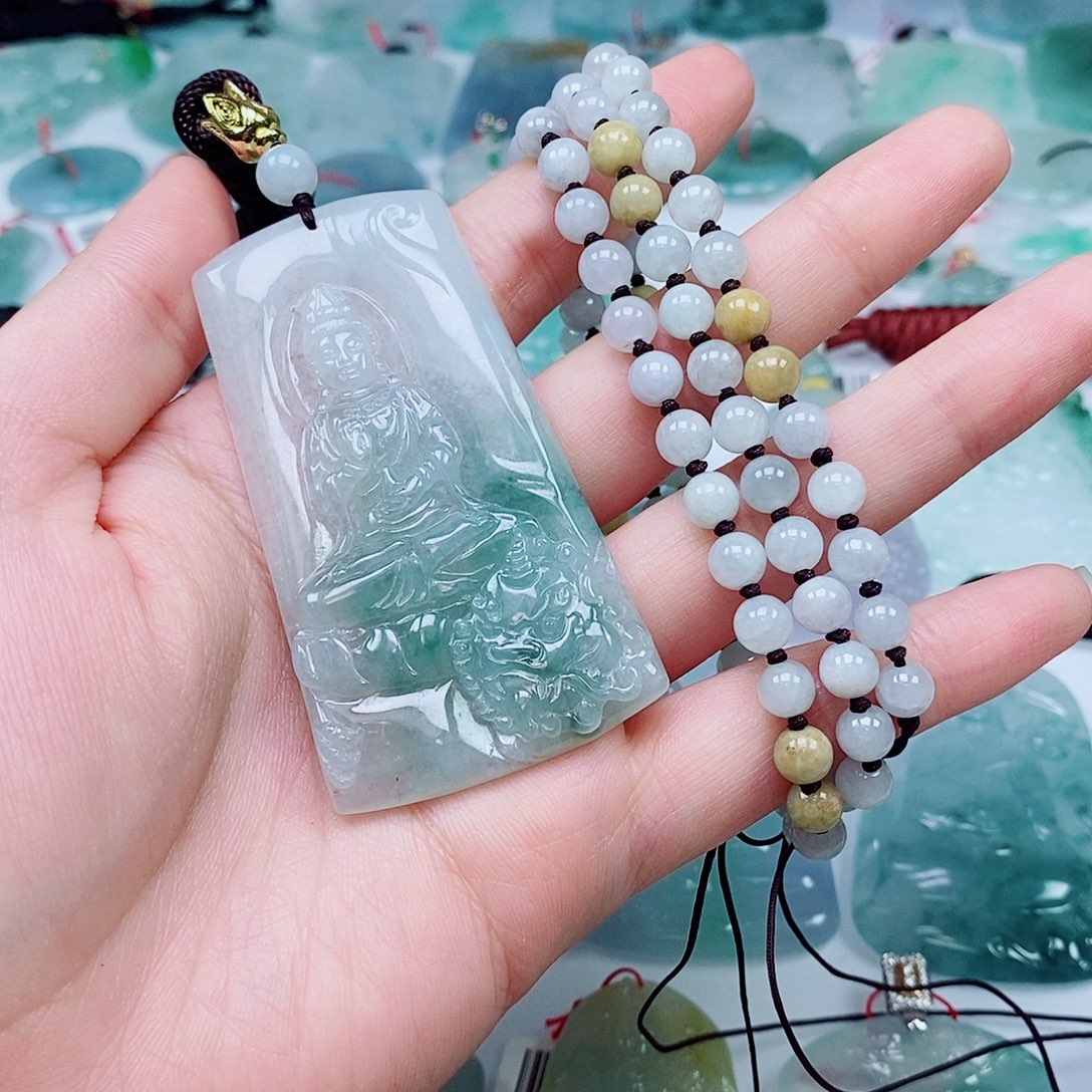 橙***李翡翠未镶嵌颈饰翡翠