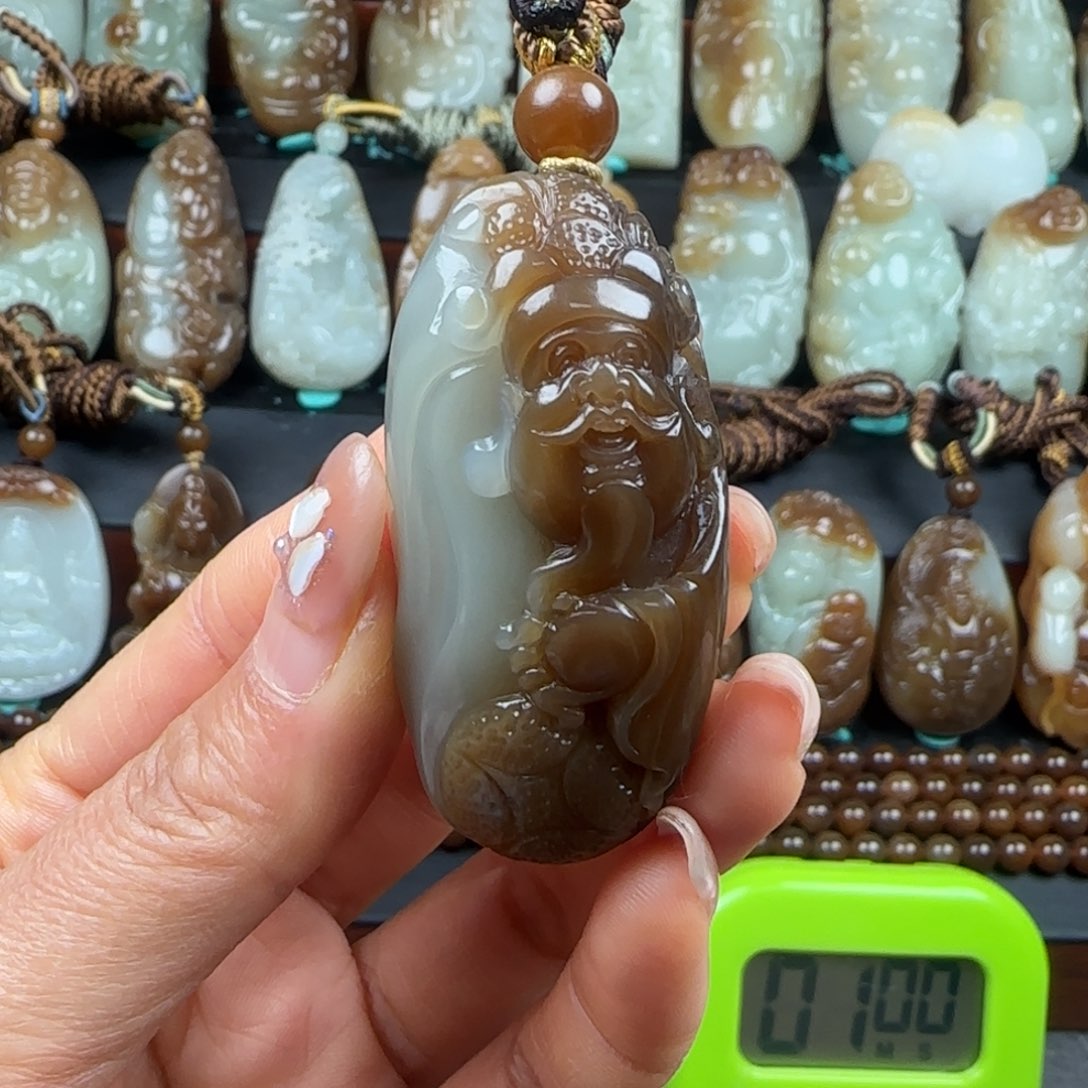 和田玉挂件未镶嵌T****"