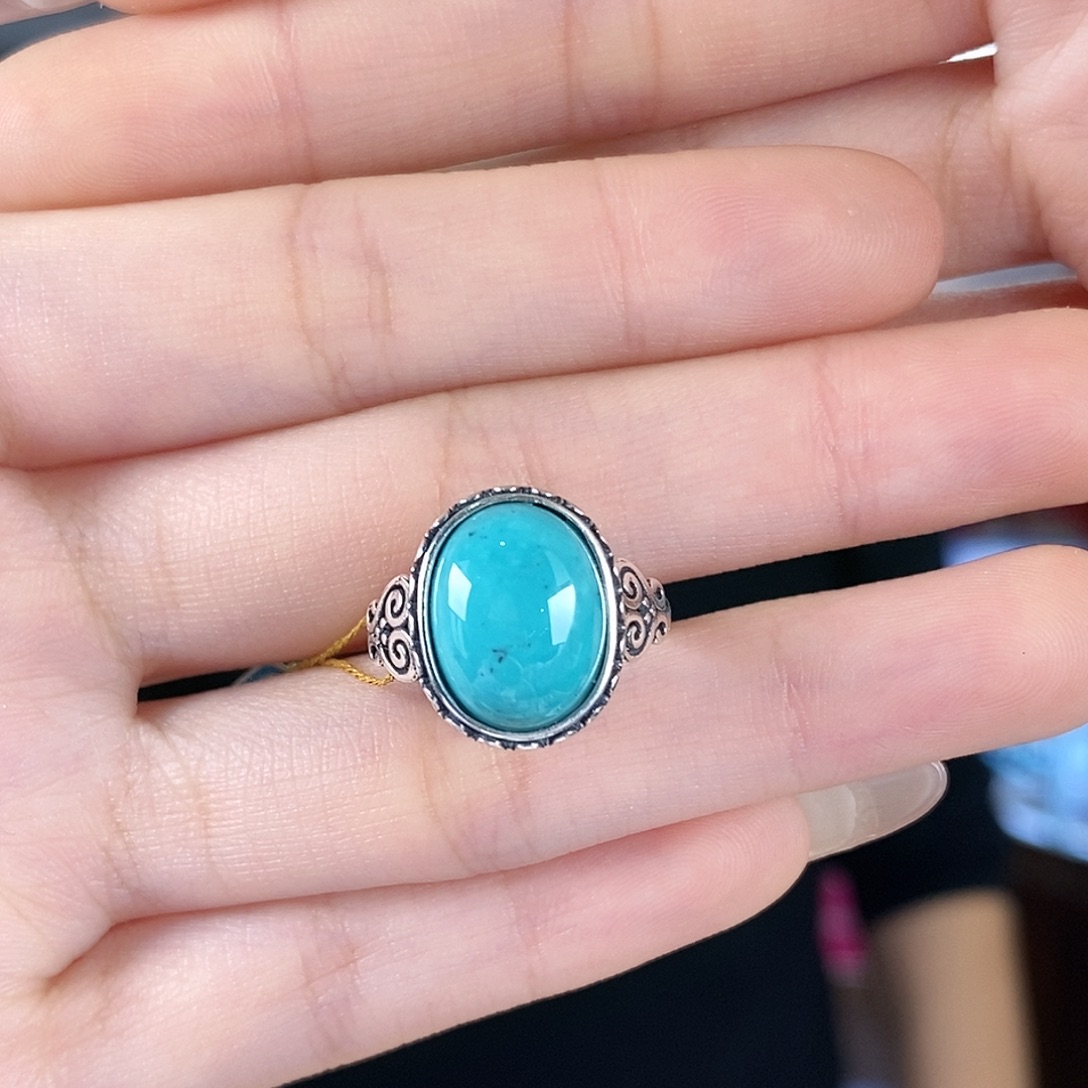 绿松石银S925镶嵌珠宝奇石