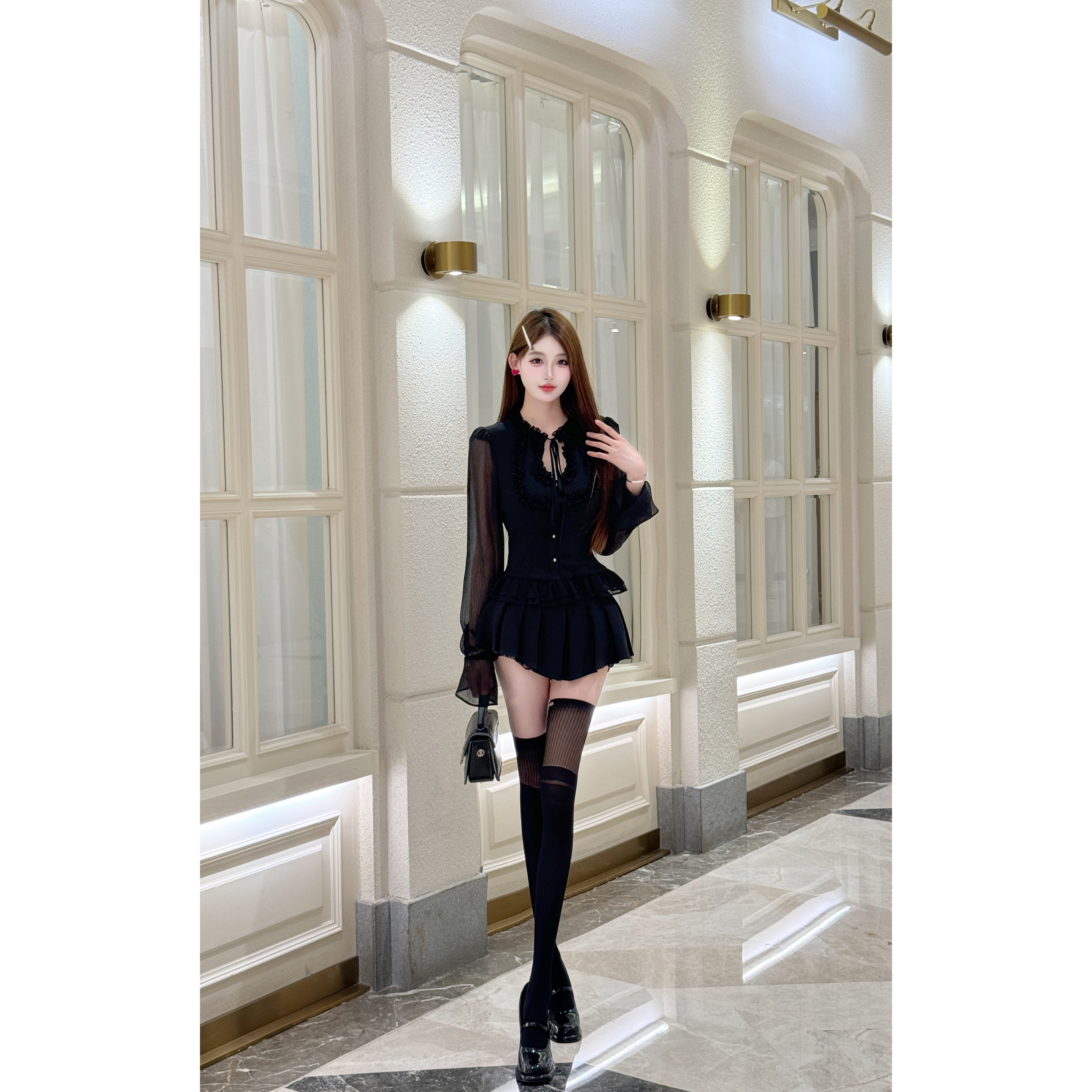 【泉泉-曲线主义】时尚套装纯欲风