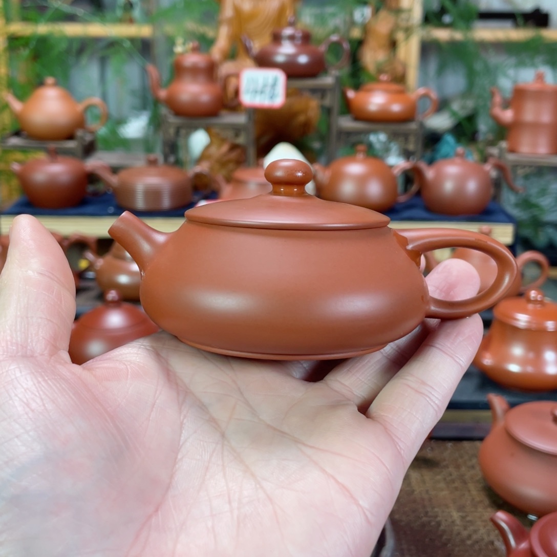 紫砂茶壶开****赖朱泥石瓢