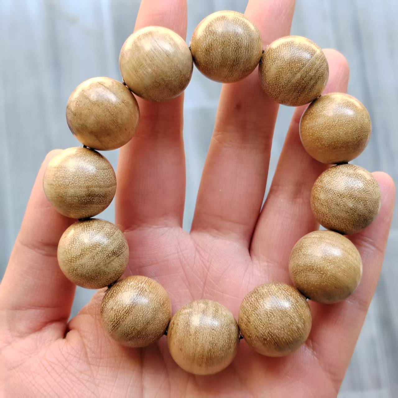 檀香木男女款圆珠手串卡20 143（无礼盒）