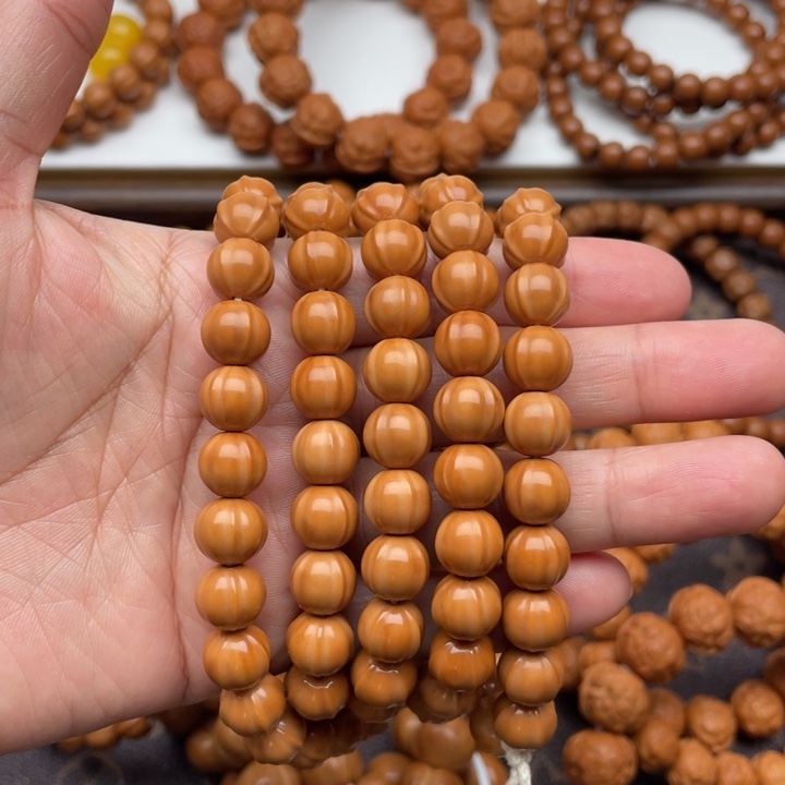 手串猴头核桃猴头聚宝盆鲨鱼脖挂114颗