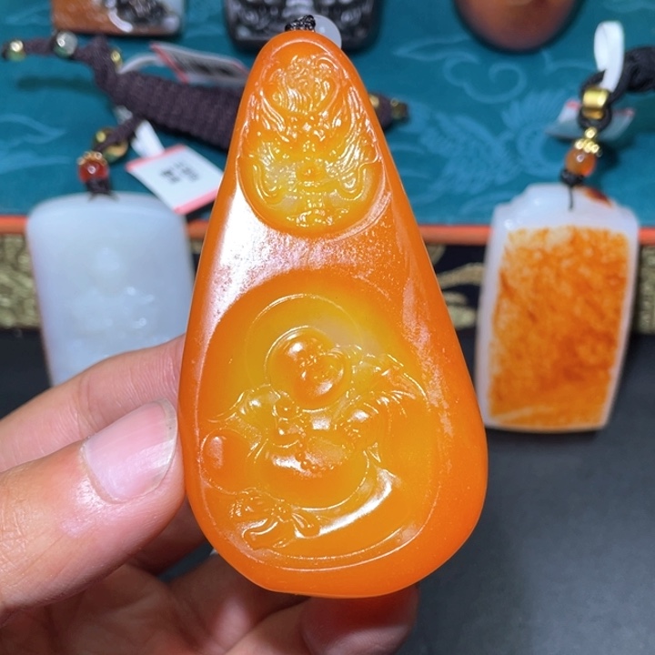 和田玉未镶嵌颈饰J