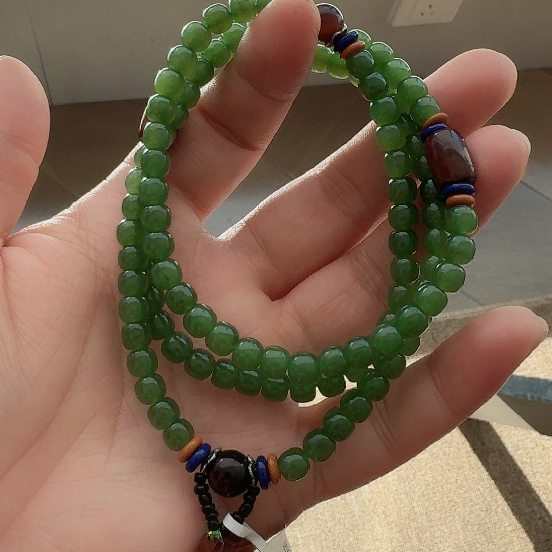 和田玉W珠串未镶嵌