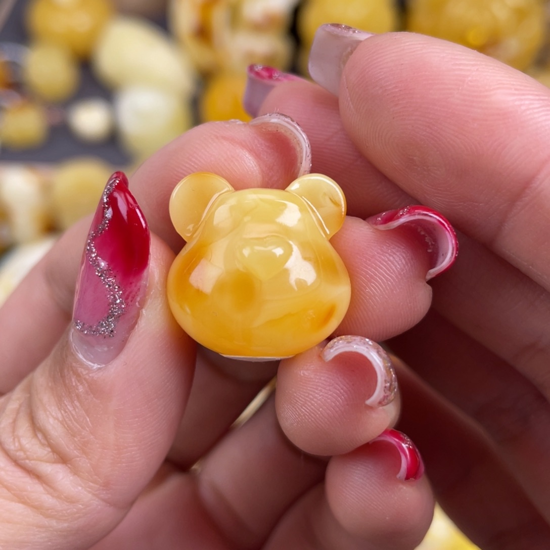 琥珀裸石未镶嵌蜜蜡