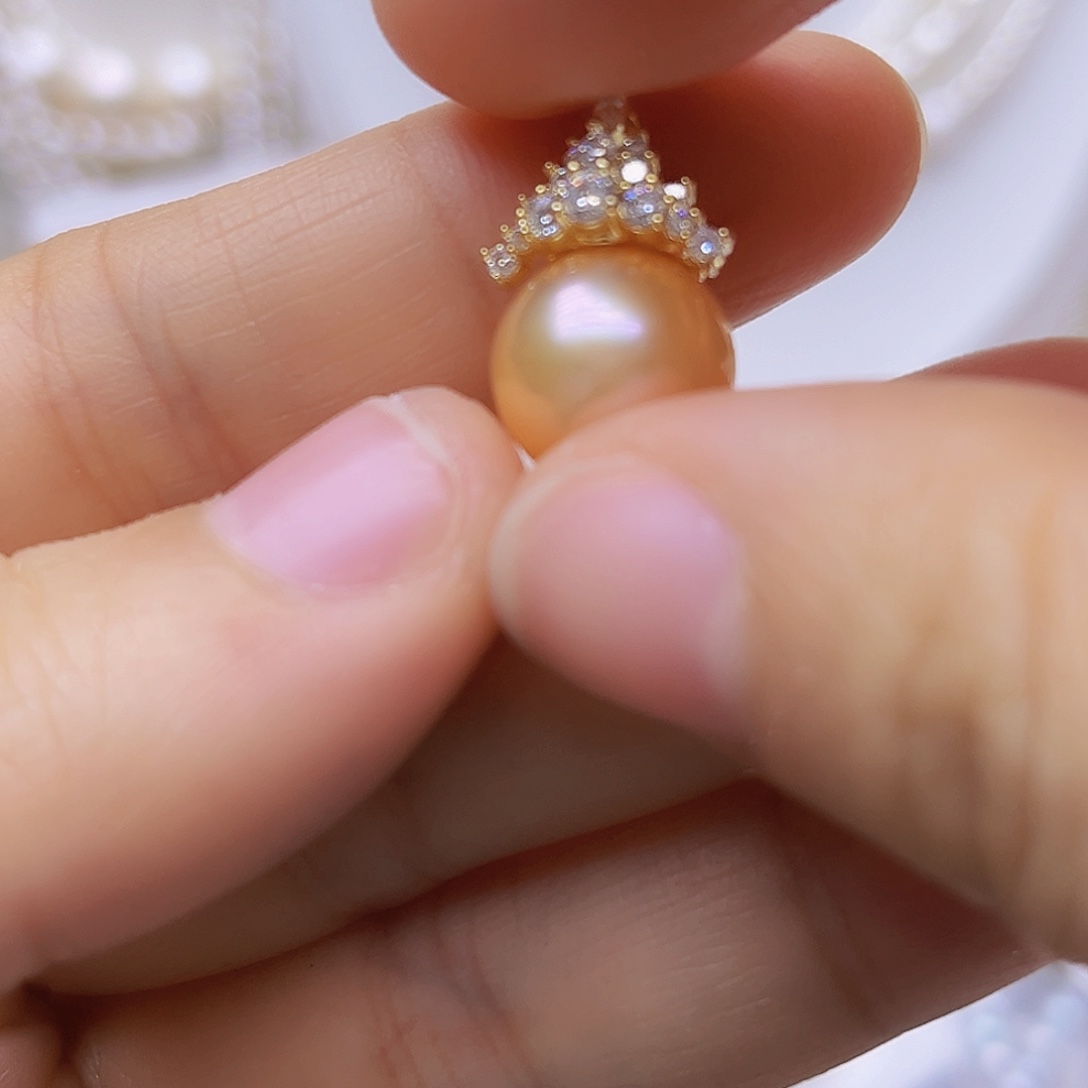 淡水珍珠吊坠或者耳钉未镶嵌