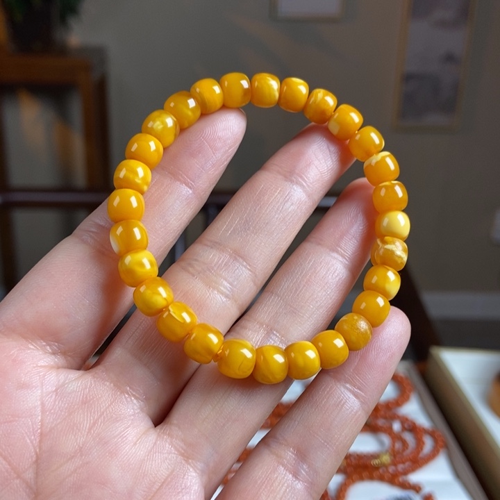 琥珀手链未镶嵌蜜蜡手串7