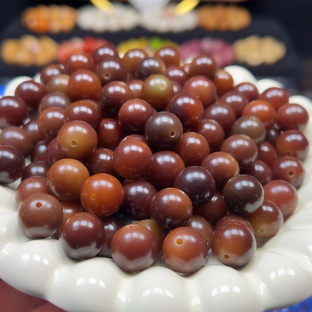 手串菩提根/象牙果卡13非料虎破圆150颗