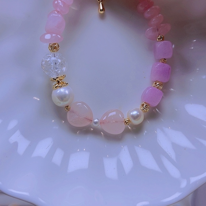 淡水珍珠手绳合金