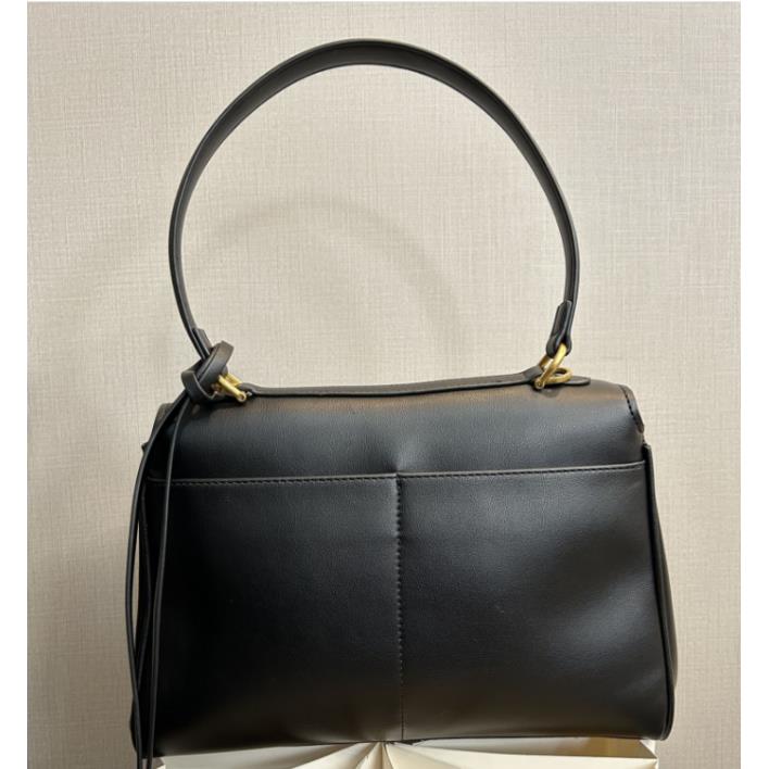 24年秋冬新款真皮重工托特包 89托特 黑色