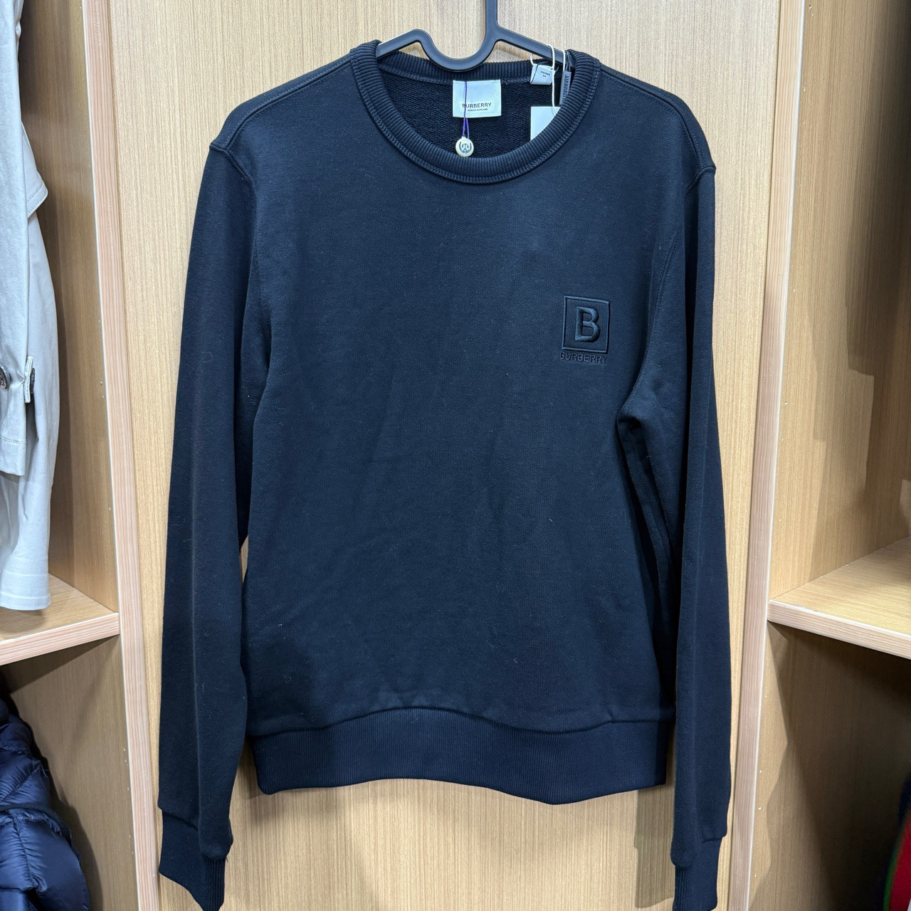 99新 BURBERRY/博柏利 bbr卫衣 I2221 尺码S 胸围48衣长60