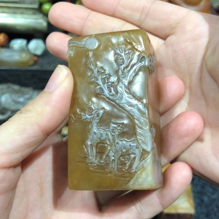 寿山石印石阿***！阿弥陀佛老师的第二个小的