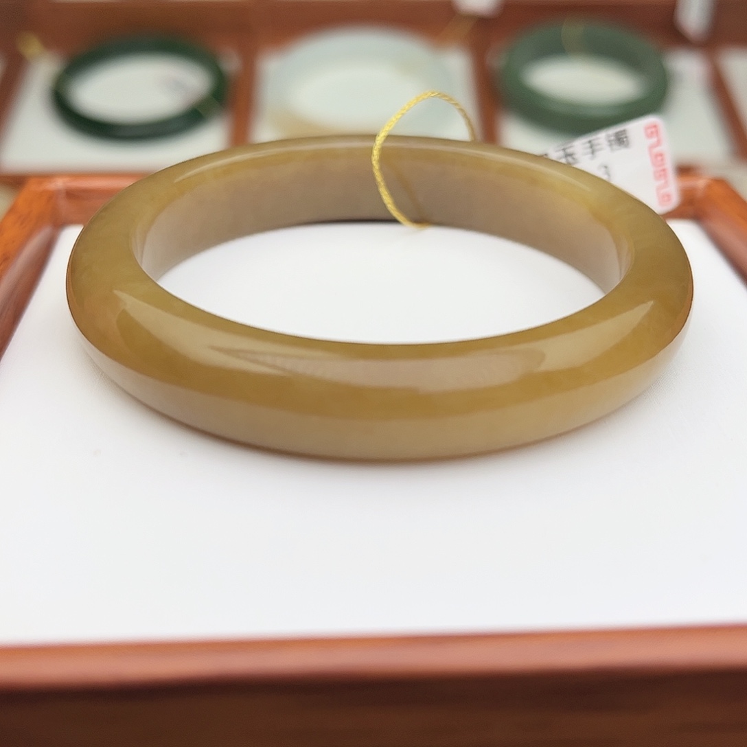 和田玉未镶嵌手镯53.3