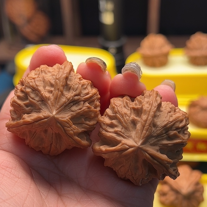 吊坠文玩核桃云蒙山小粗筋三棱 全品