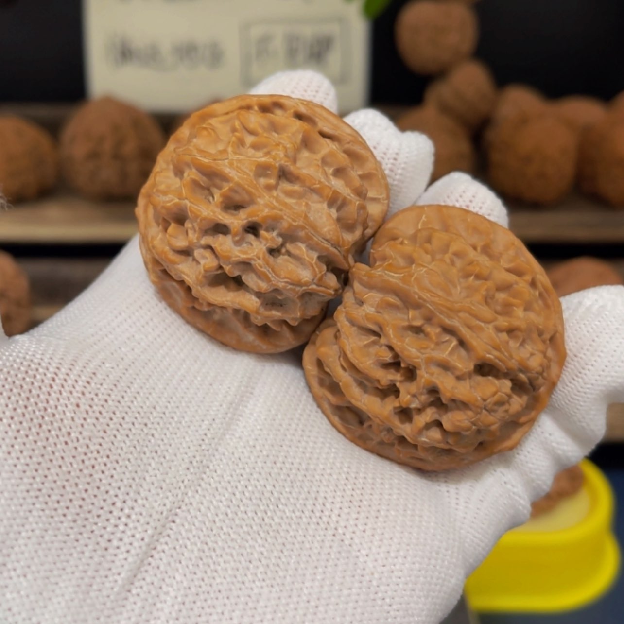 【闪购商品】核桃把件43尺寸苹果园