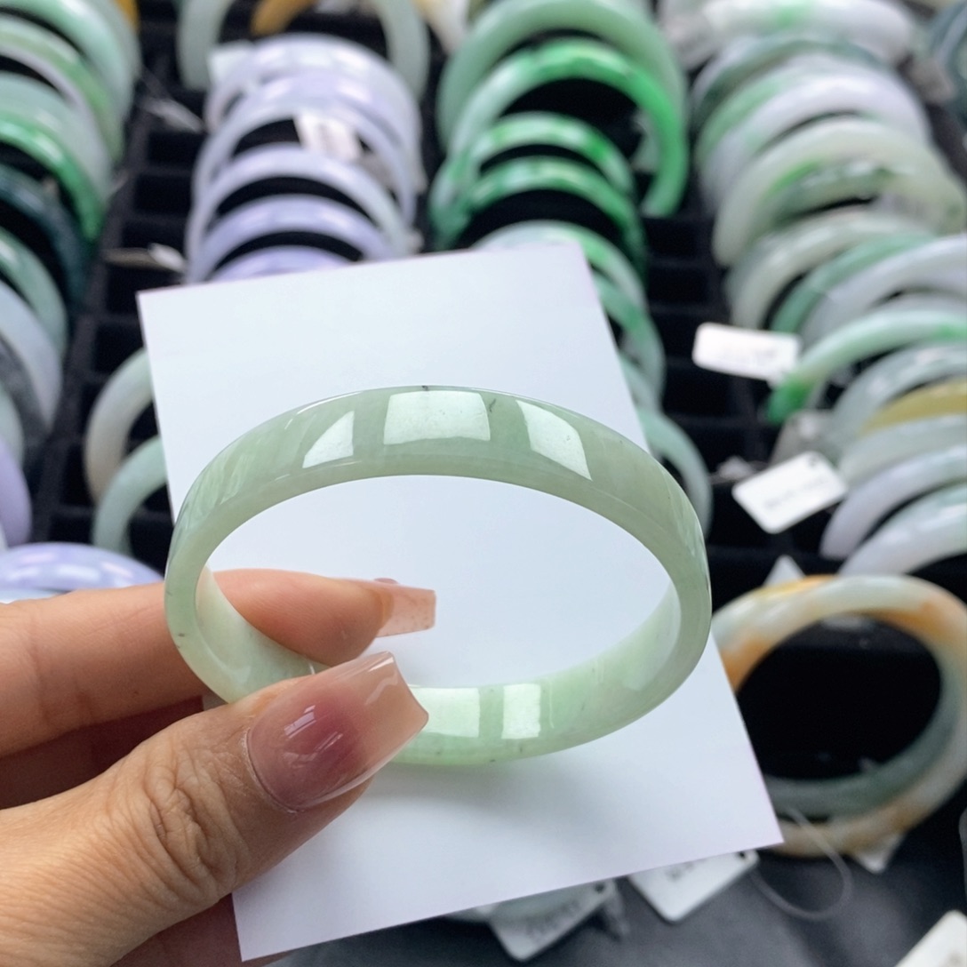 翡翠手镯未镶嵌公主方53-54