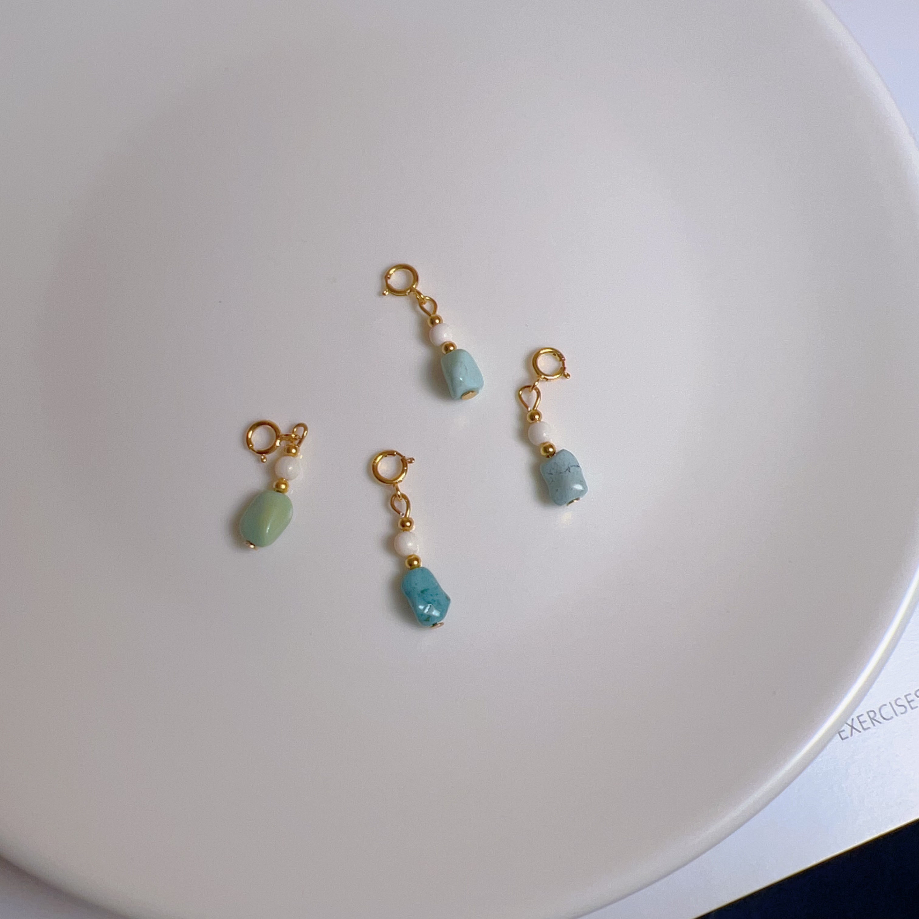 天然猛犸牙松松吊坠（1件）多样性发一随机发货