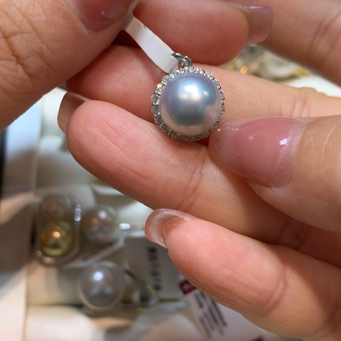 海水珍珠颈饰14K金镶嵌