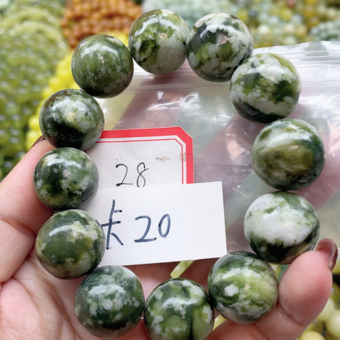 未镶嵌蛇纹石玉手串