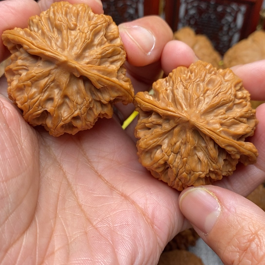 文玩核桃把件记****！全品苹果45尺