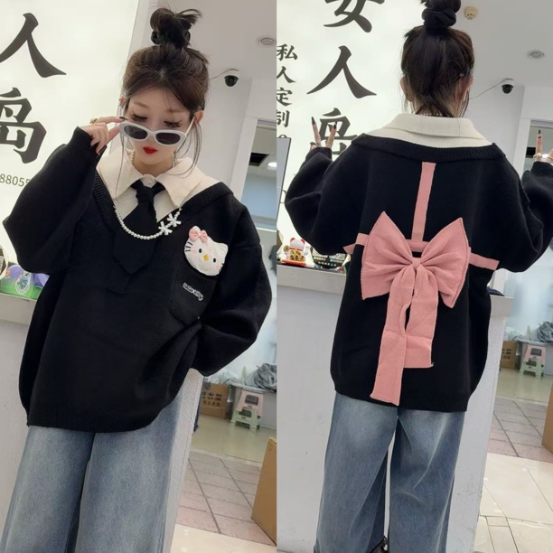 259231假两件立体玩偶毛衣（衣长72左右）