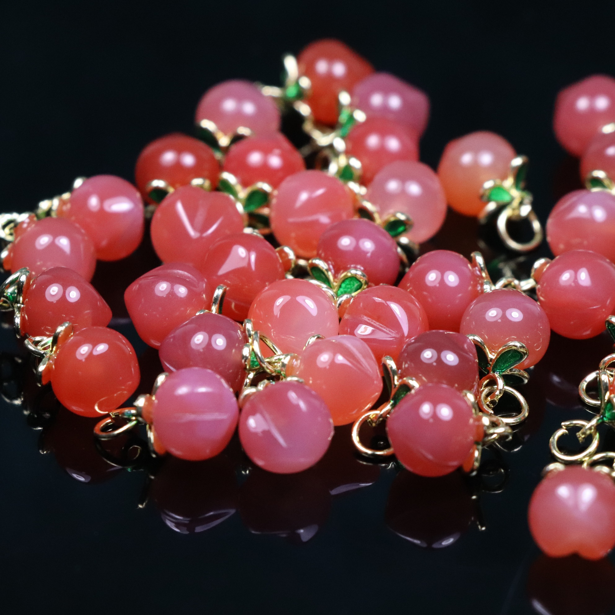 原矿无优化南红配饰小桃子多样性发一颗随机发不可备注挑色W