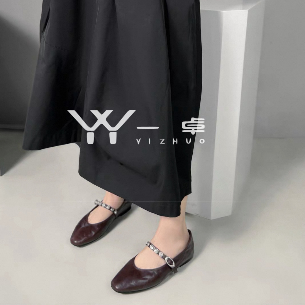 复古软底玛丽珍鞋女2025秋平底单鞋不累脚通勤鞋168-7236
