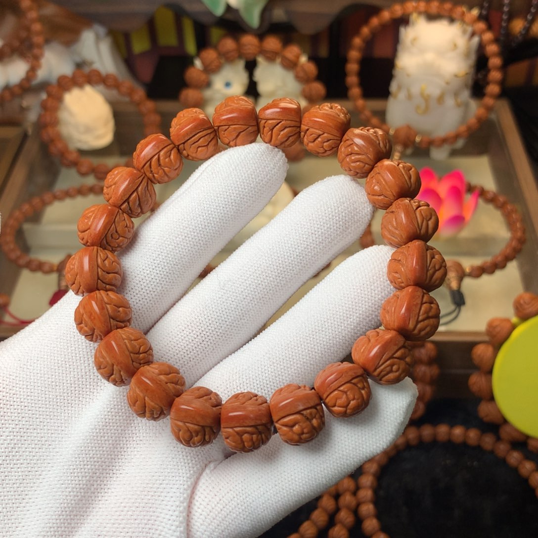 吊坠桃核荔枝手串14